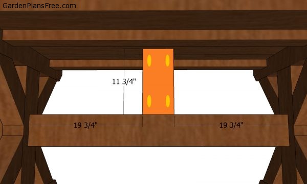 Fitting the middle support to the table