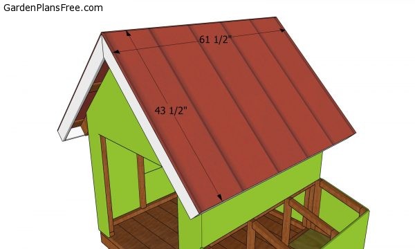 Roofing for chicken coop