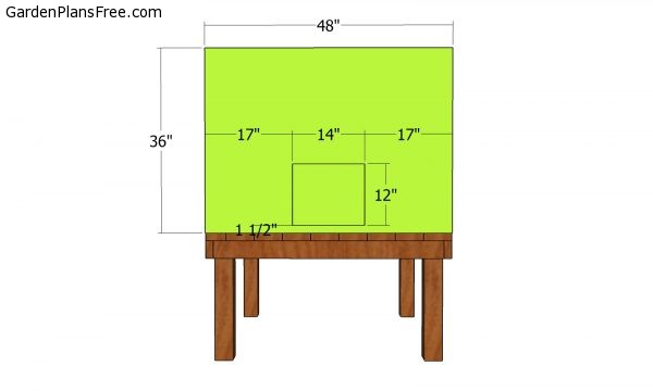 Side wall panel - with door