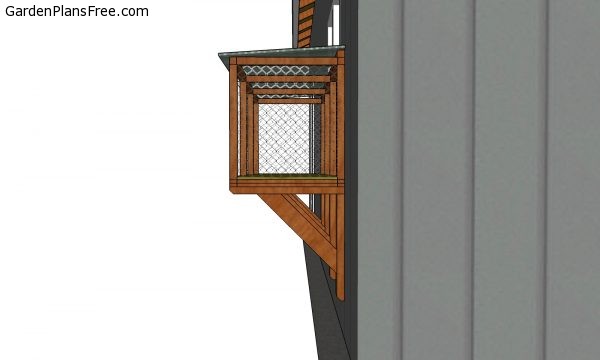 Window Catio Plans - side view