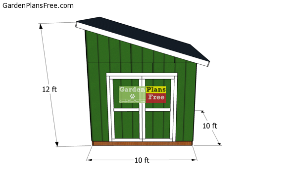 10x10-lean-to-shed---dimensions