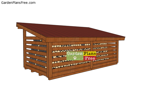 8x16-Firewood-Shed-Plans---back-view