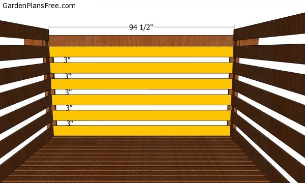 Back wall slats