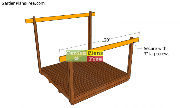 Firewood-shed-plans---fitting-the-support-beams