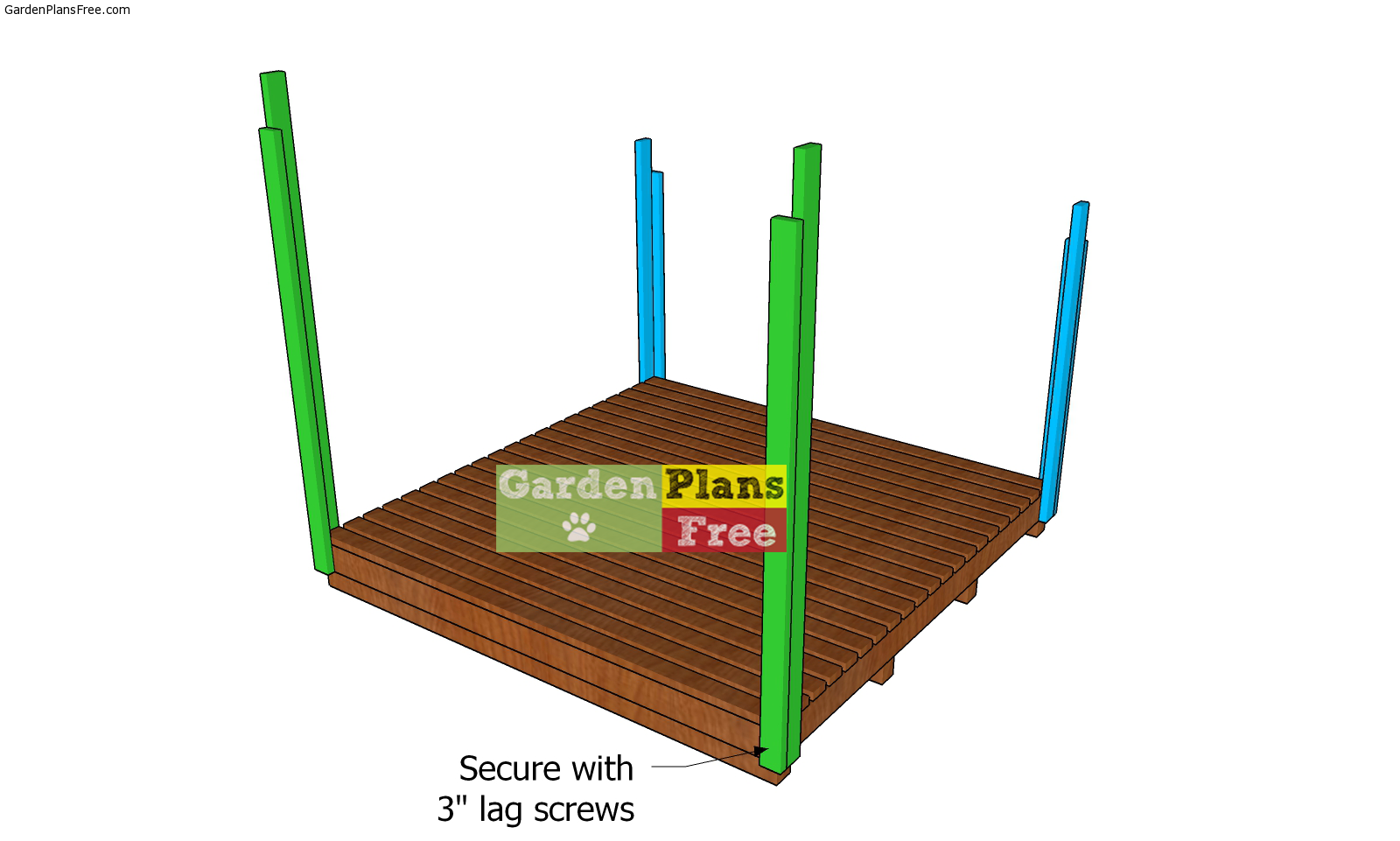 8x8 Firewood Shed Plans - 3 Cord Wood Storage | Free Garden Plans - How ...