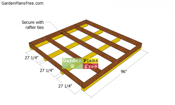 Floor-frame---8x8-firewood-shed