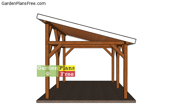 Lean-to-pavilion-plans---front-view