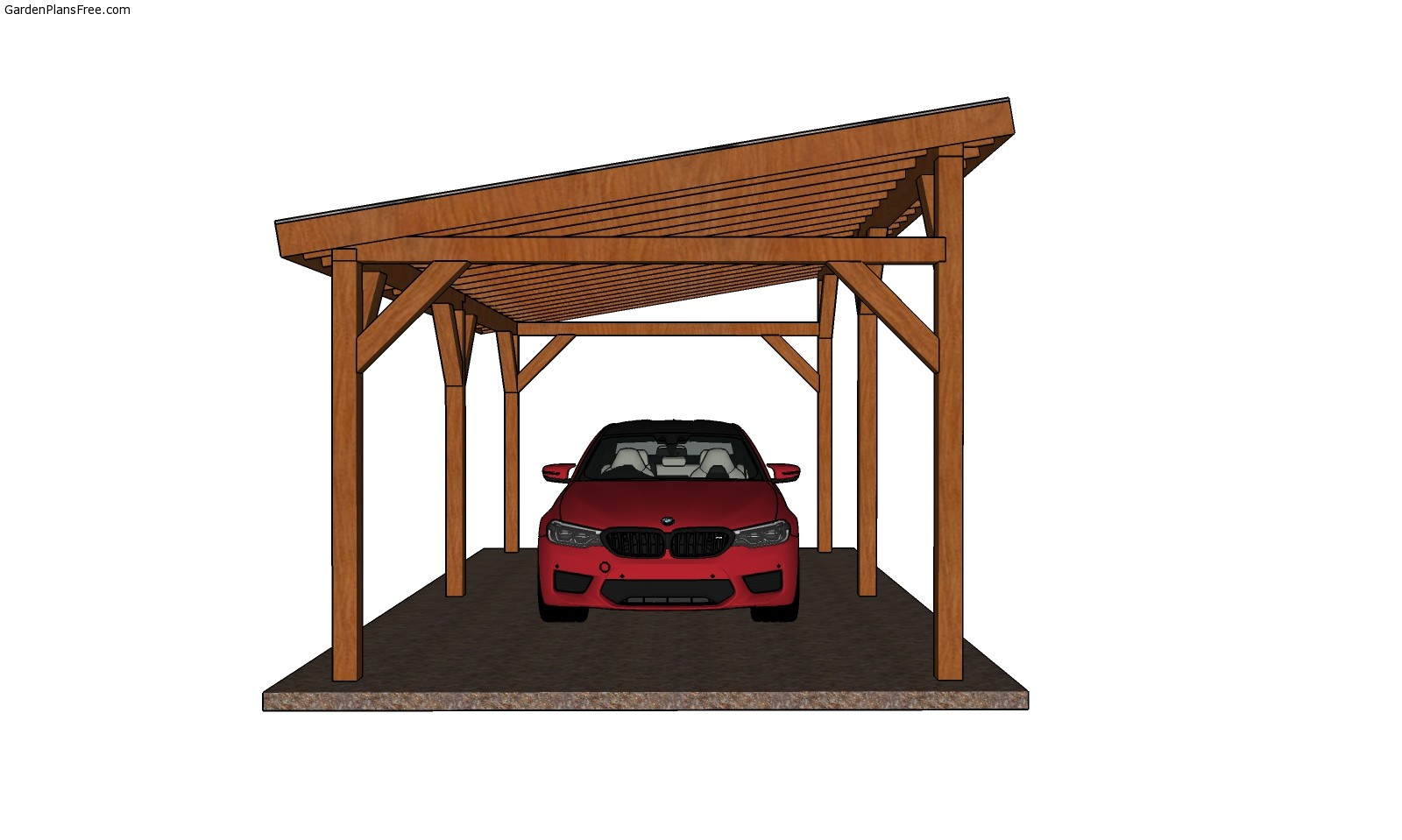 12×24 Lean to Carport Free DIY Plans Free Garden Plans How to