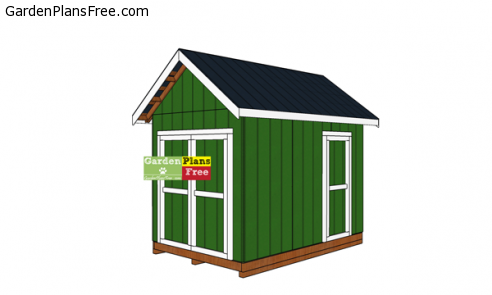 8×12 Gable Shed Plans – Free DIY Plans