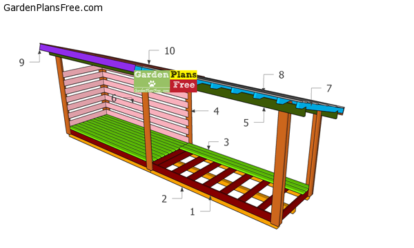 Building-a-4x20-firewood-shed