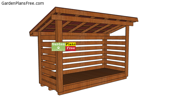 Building-a-one-and-a-half-cord-firewood-shed