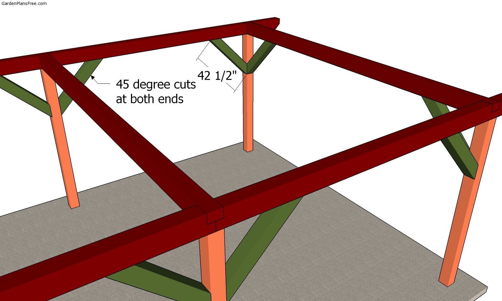 16×24 Gable Pavilion – Free DIY Plans | MyOutdoorPlans