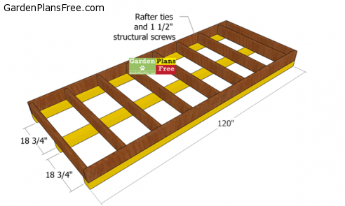 4×10 Firewood Shed Plans – 1 1/2 Wood Cord Storage