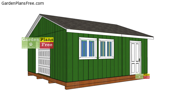 20×20 Garden Shed – Free DIY Plans Free Garden Plans - How to build garden projects