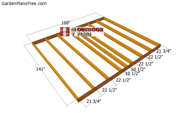 Floor-frame---12x14-shed