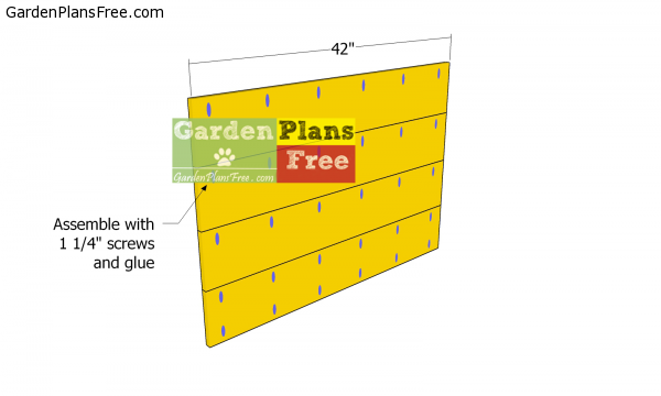 Assembling-the-back-wall---dog-kennel