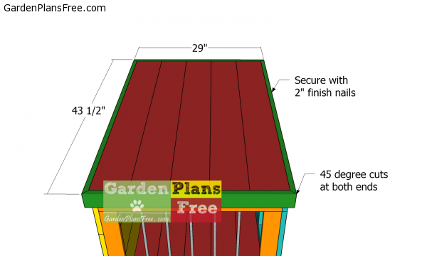 Fitting-the-top-trims---dog-kennel