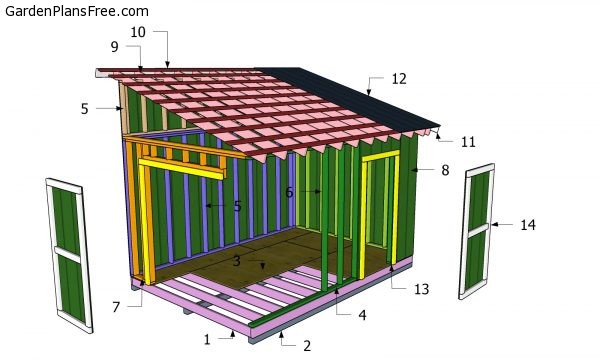 10×14 Lean To Shed Plans – Free Garden Shed Diy