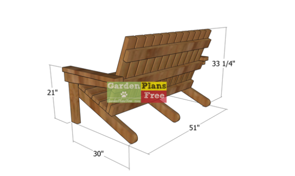 Adirondack Bench Plans – DIY Project - GardenPlansFree