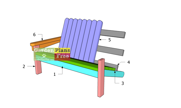 Building-an-adirondack-bench-from-2x4s