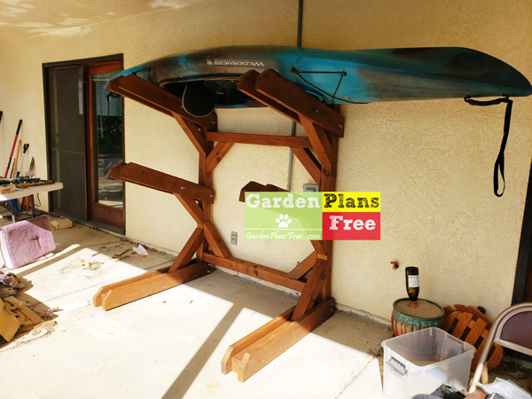 DIY Kayak Rack from Wood