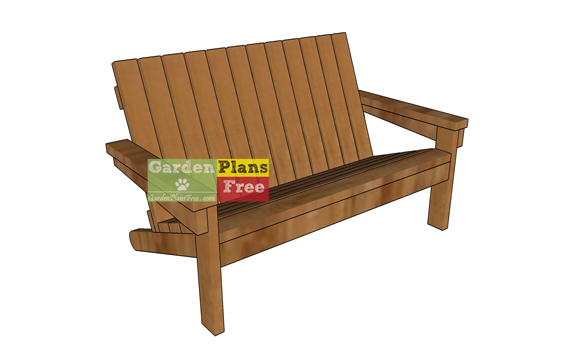 Simple Garden Bench Plans | Free Garden Plans - How to build garden ...