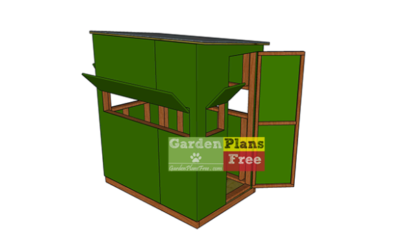 4x6-Small-Deer-stand-plans