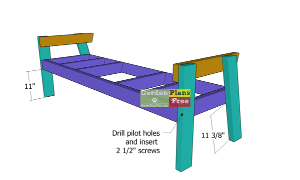 Assembling-the-frame-of-the-double-chair-bench