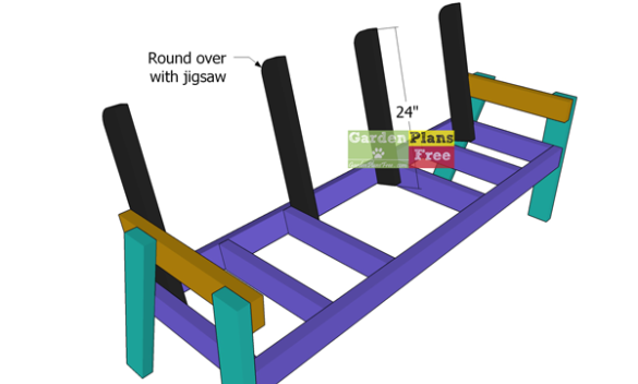 Large Double Chair Bench – Free DIY Plans