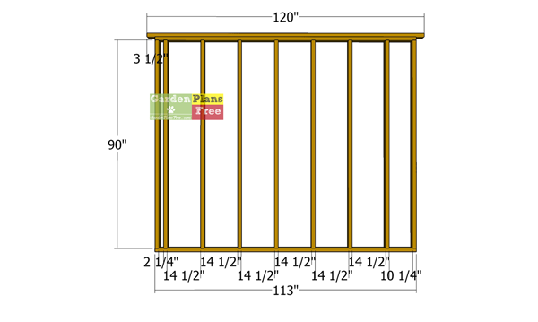 Back-wall-frame---garden-shed