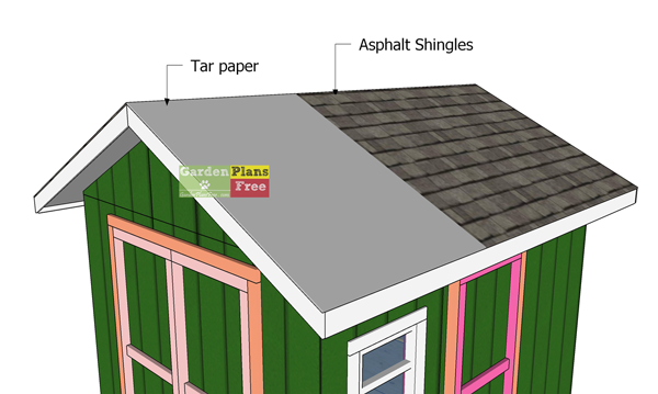 Fitting-the-roofing---10x12-garden-shed