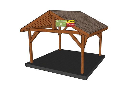 20×20 Gable Pavilion – Free DIY Plans | GardenPlansFree