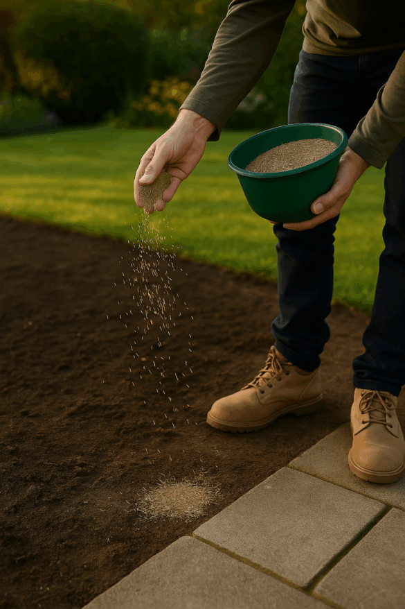 Seeding lawn