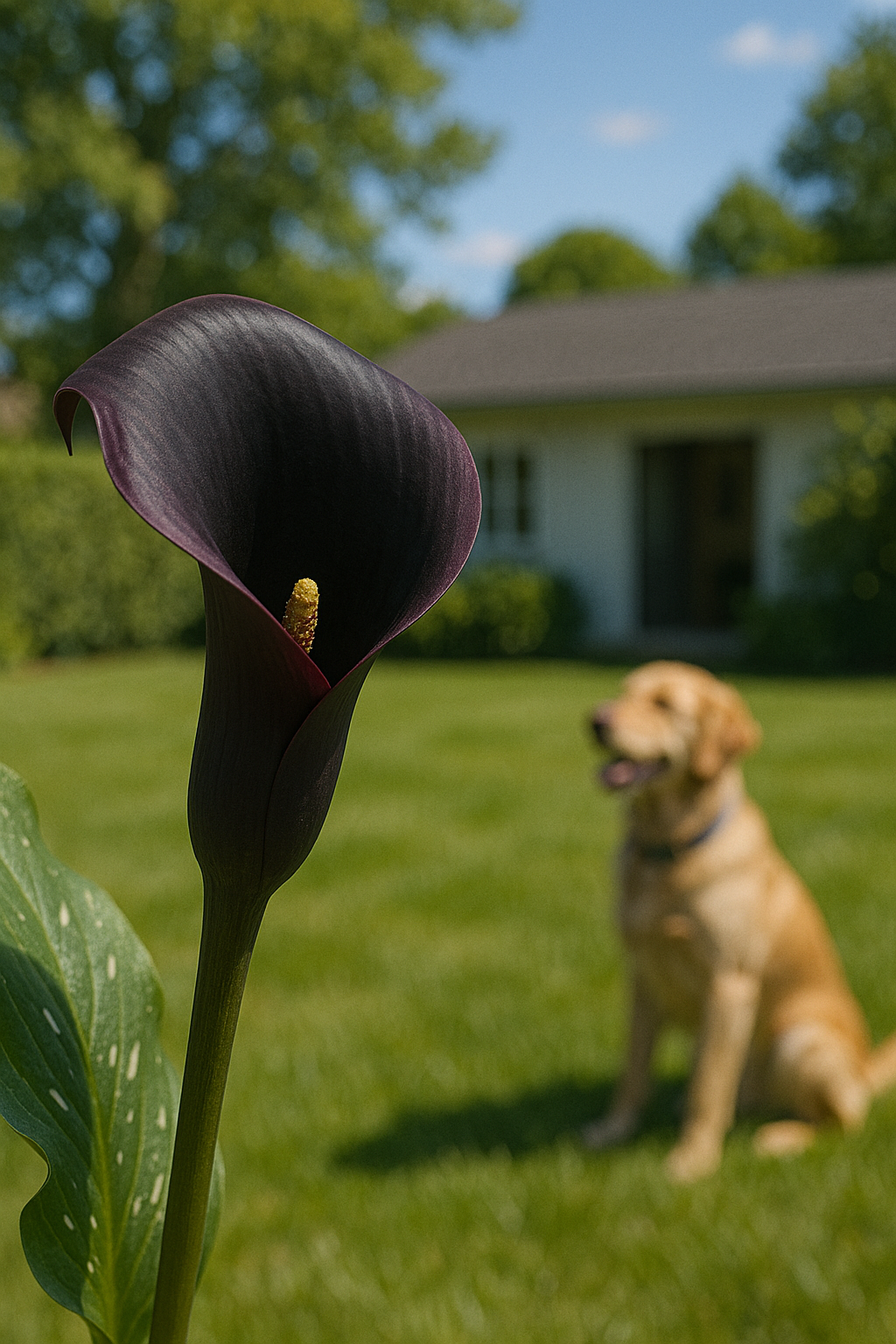 Black Calla Lily flower